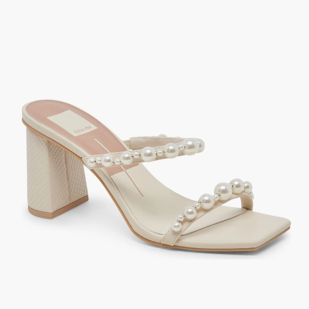 🤍 Dolce Vita Perna Imitation Pearl Sandals (7)